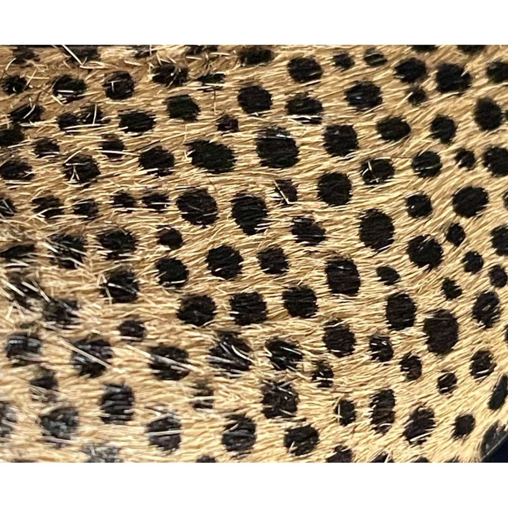 Vince Camuto Natural and Black Spotted Heels With Real Cow’s Fur SZ 10 - Picture 9 of 15